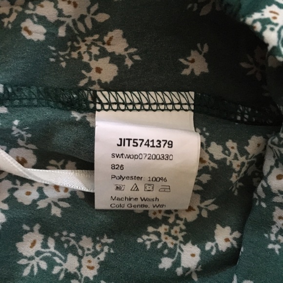 Shein Top and Bottom skirt floral Green Size small - Picture 11 of 13